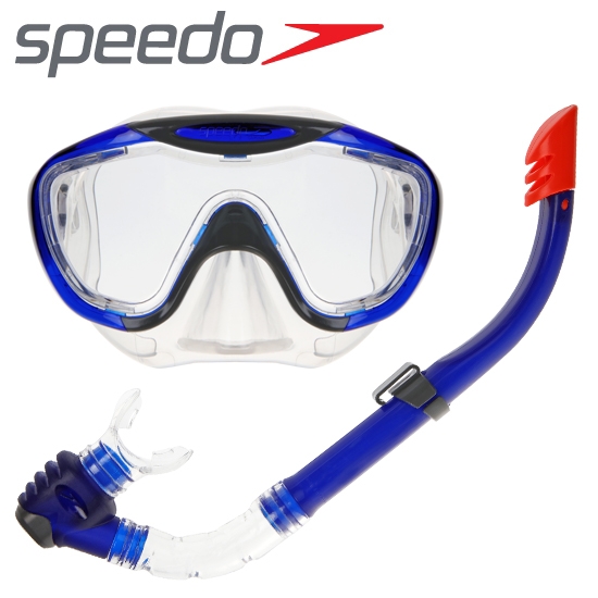 스피도(Speedo) SPEEDO 스피도 성인용 마스크+스노클 세트 SGA-SA320BL